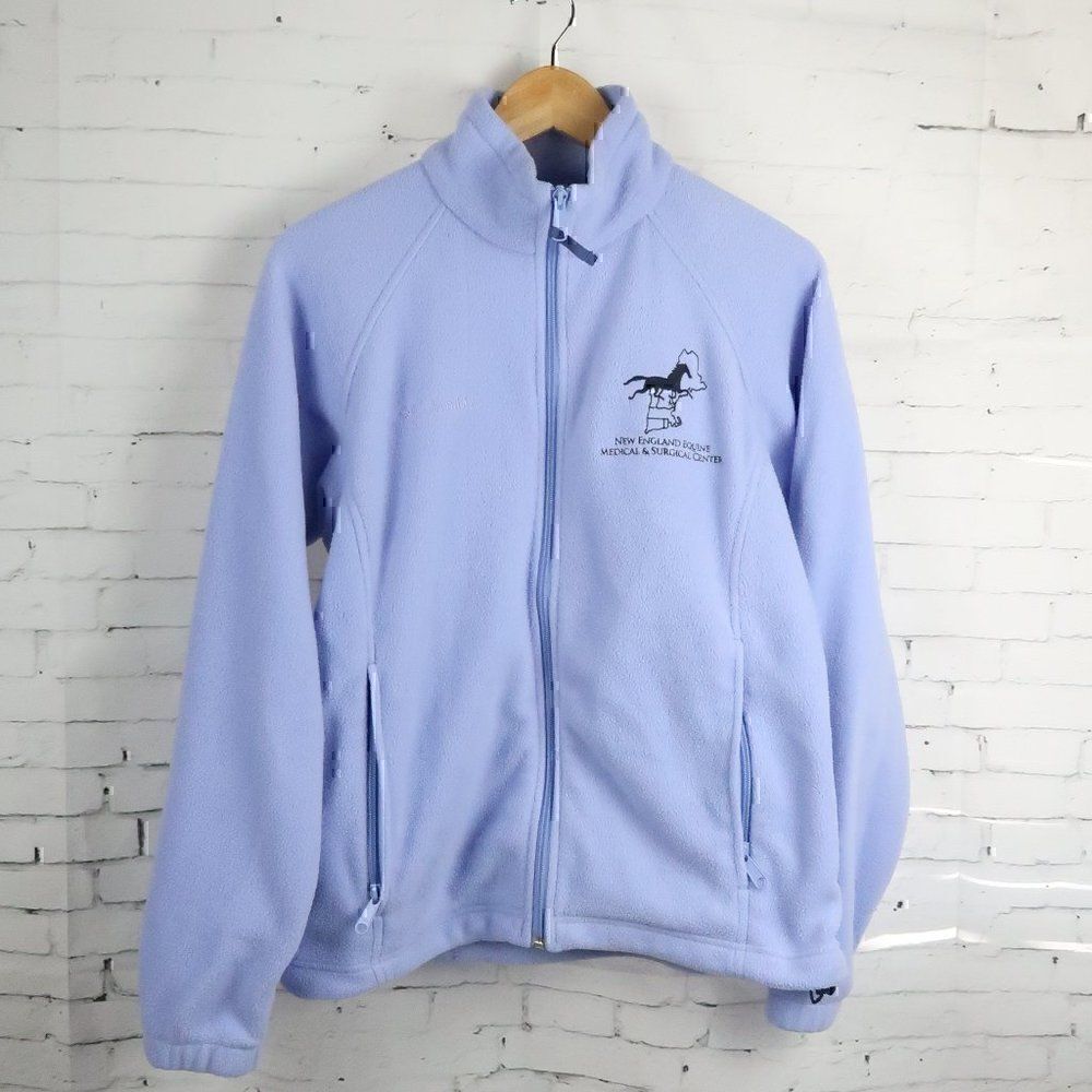 COLUMBIA SPORTSWEAR LIGHT PURPLE FULL ZIP FLEECE JACKET FOR NEW ENGLAND EQUINE